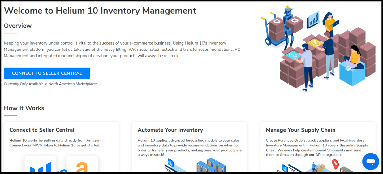 Quản lý hàng tồn kho của Helium 10
