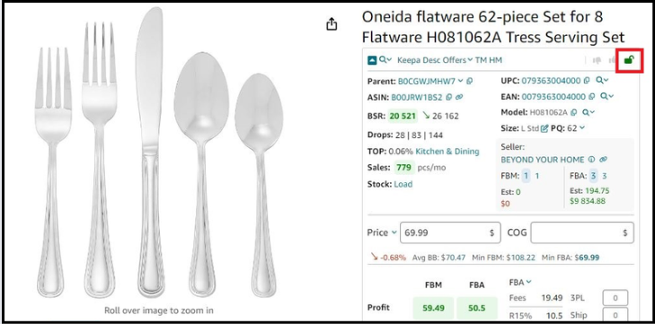Xem hạn chế sản phẩm trên các trang tìm kiếm Amazon