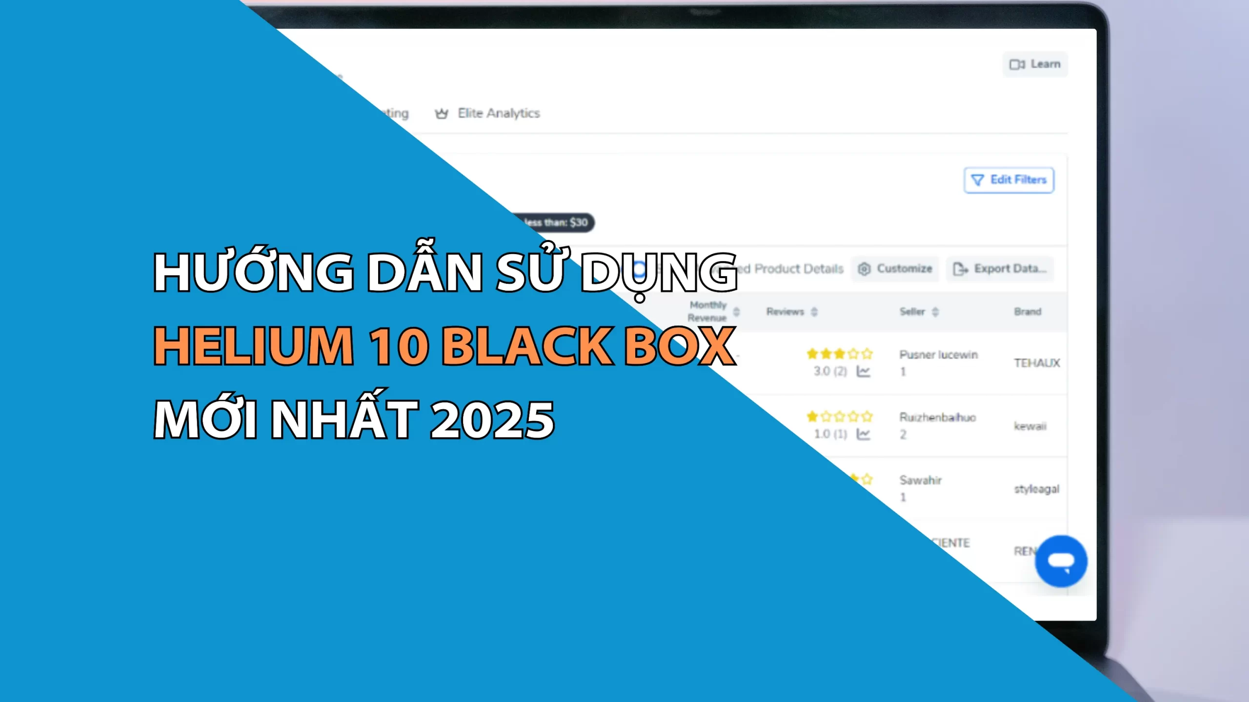 Hướng Dẫn Sử Dụng Helium 10 Black Box Mới Nhất 2025
