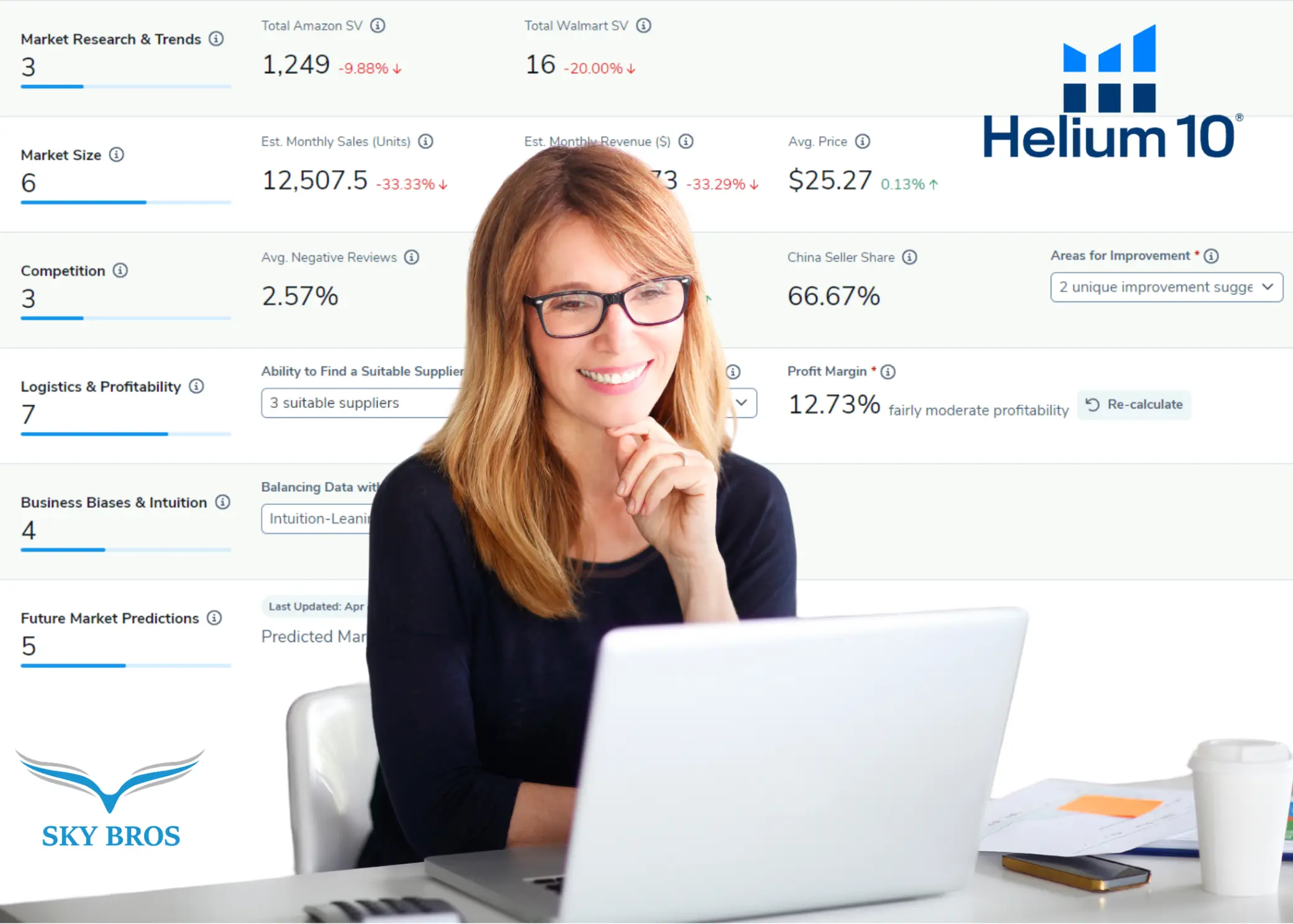 a woman is looking at laptop