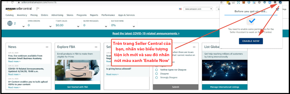 Kích Hoạt Tiện Ích