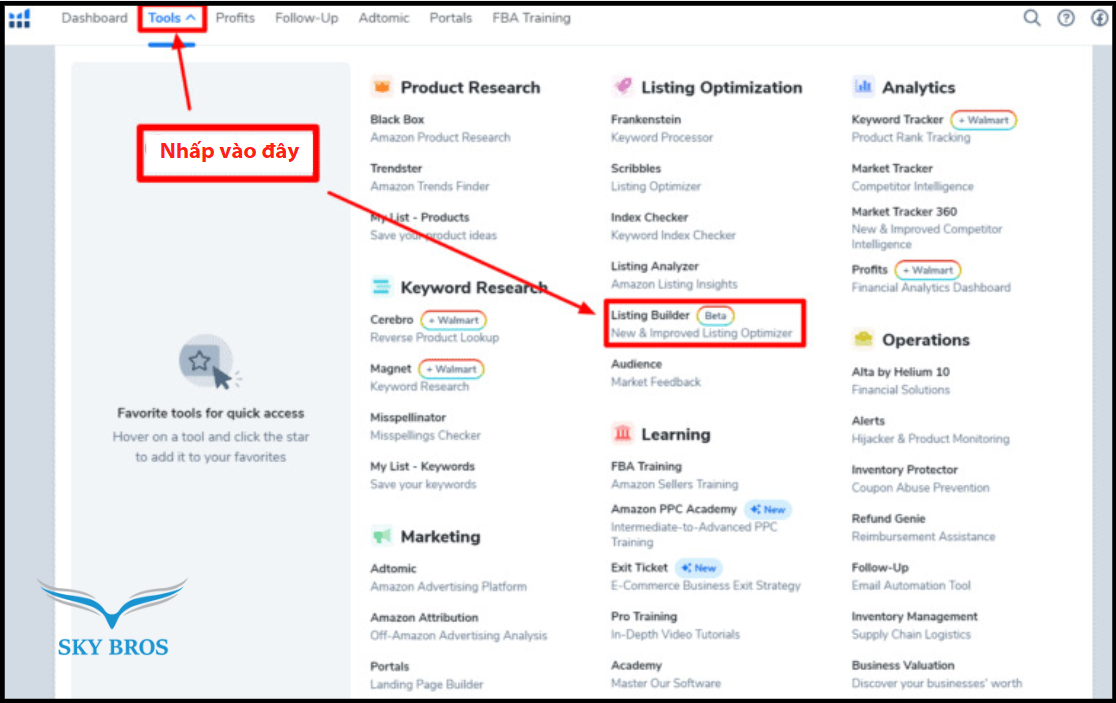 helium 10 listing builder