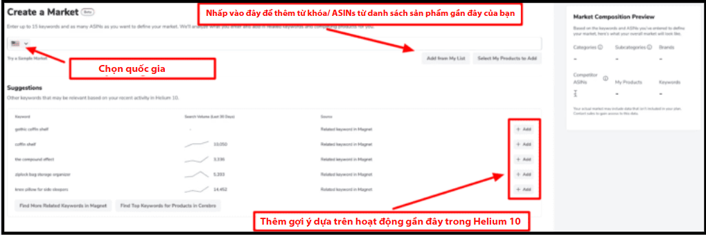 Helium 10 Market Tracker 360