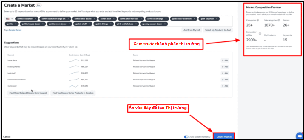 Helium 10 Market Tracker 360