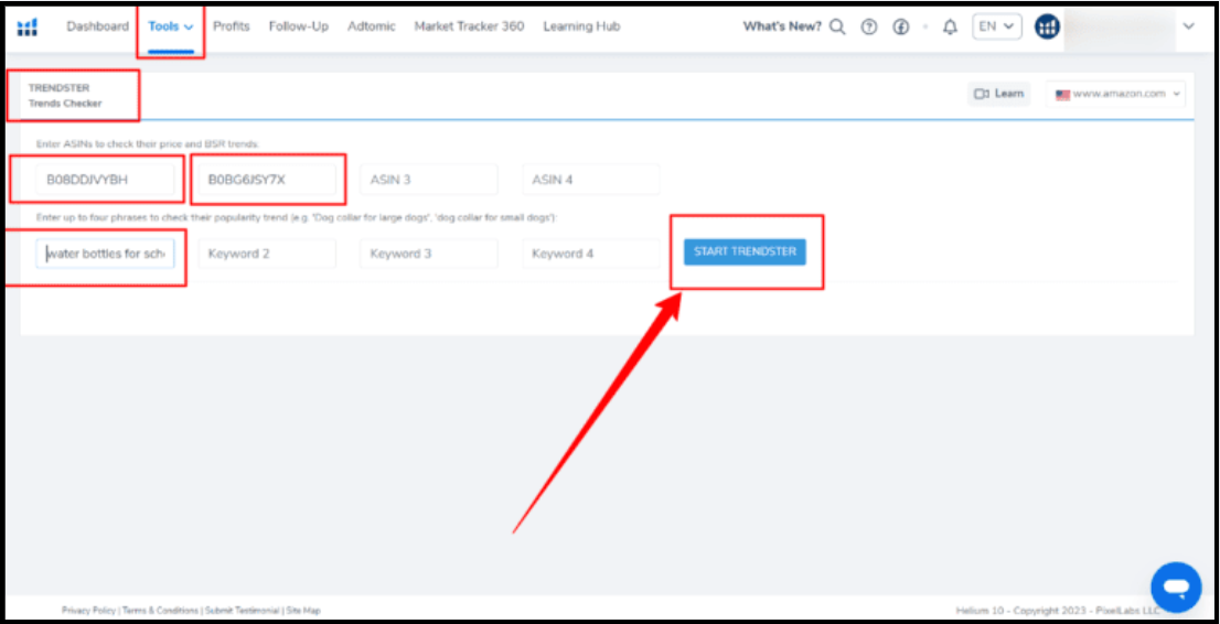 Tìm hiểu sản phẩm xu hướng với Trendster