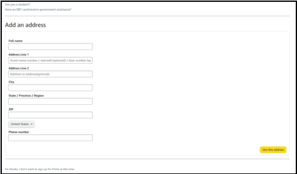 kích hoạt amazon prime