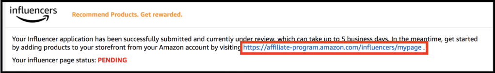chương trình amazon influencer