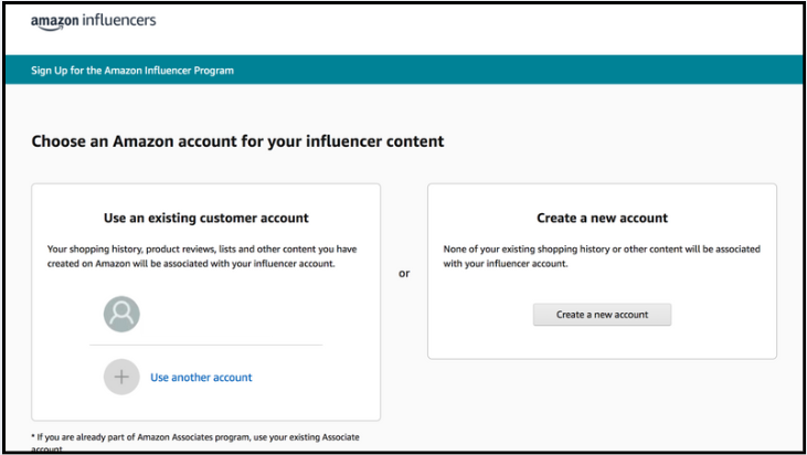 chương trình amazon influencer