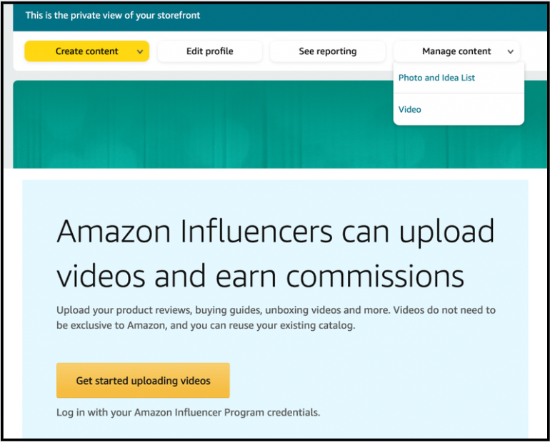 chương trình amazon influencer